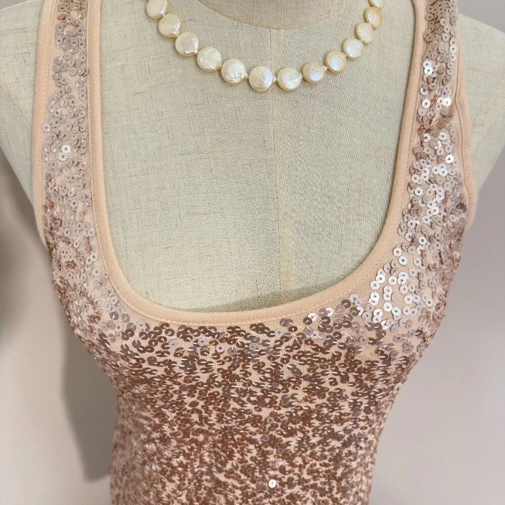 SUZY Sequin Sleeveless Mini Dress /top  (S) - Picture 3 of 12